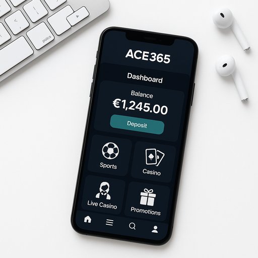 ACE365 app dashboard screenshot on device