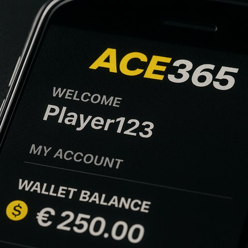 ACE365 account dashboard screen