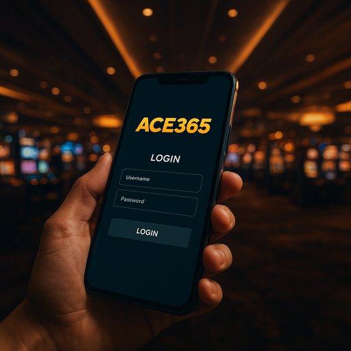 ACE365 login screen on mobile